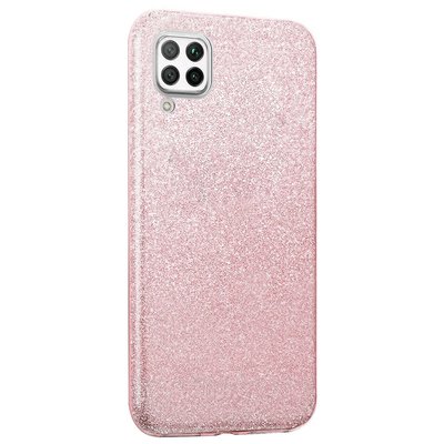 Microsonic Huawei P40 Lite Kılıf Sparkle Shiny Rose Gold