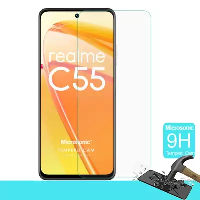 Microsonic Realme C55 Tempered Glass Cam Ekran Koruyucu