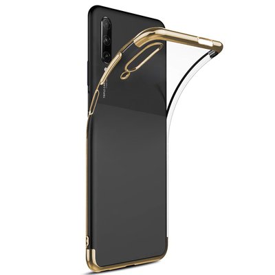 Microsonic Huawei Y9S Kılıf Skyfall Transparent Clear Gold