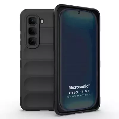 Microsonic Infinix Hot 50 4G Kılıf Oslo Prime Siyah