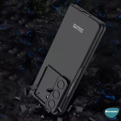 Microsonic Samsung Galaxy Z Fold 5 Kılıf Slide Hard Cover Siyah