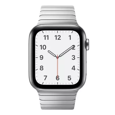 Microsonic Apple Watch Series 5 40mm Kordon Link Bracelet Band Gümüş