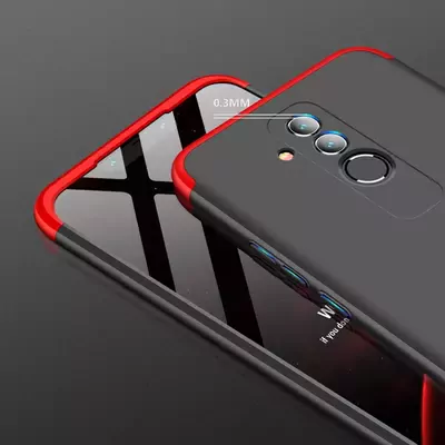 Microsonic Huawei Mate 20 Lite Kılıf Double Dip 360 Protective Lacivert