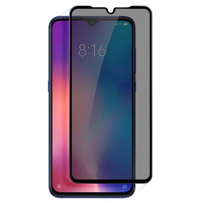 Microsonic Xiaomi Mi 9 SE Invisible Privacy Kavisli Ekran Koruyucu Siyah