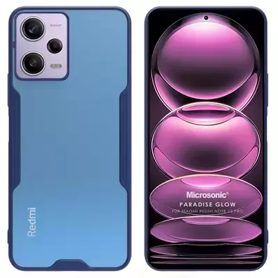 Microsonic Xiaomi Redmi Note 12 Pro Kılıf Paradise Glow Lacivert