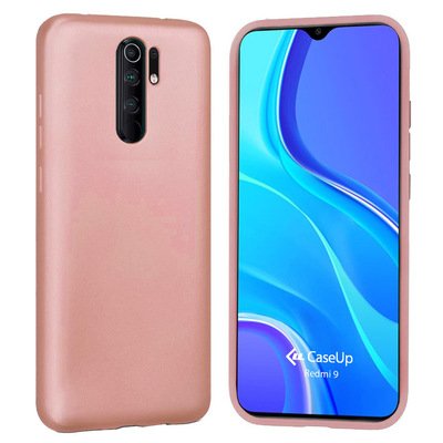 CaseUp Xiaomi Redmi 9 Kılıf Matte Surface Rose Gold