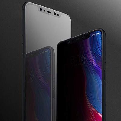 Microsonic Xiaomi Mi 8 SE Invisible Privacy Kavisli Ekran Koruyucu Siyah