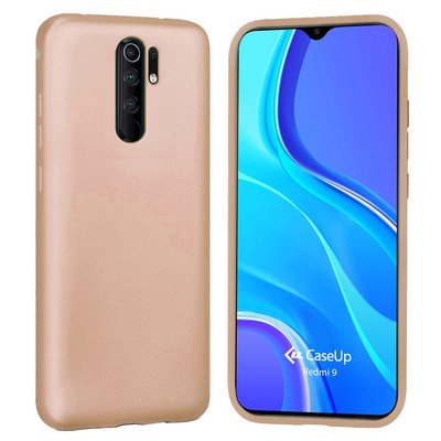 CaseUp Xiaomi Redmi 9 Kılıf Matte Surface Gold