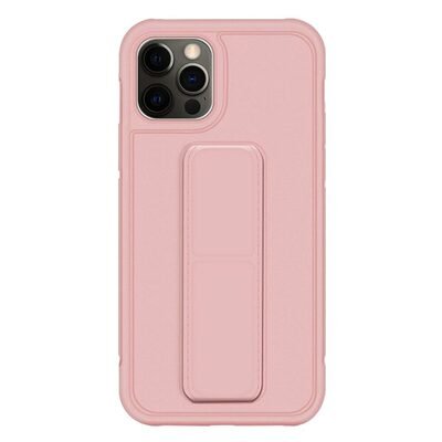 Microsonic Apple iPhone 12 Pro Max Kılıf Hand Strap Rose Gold