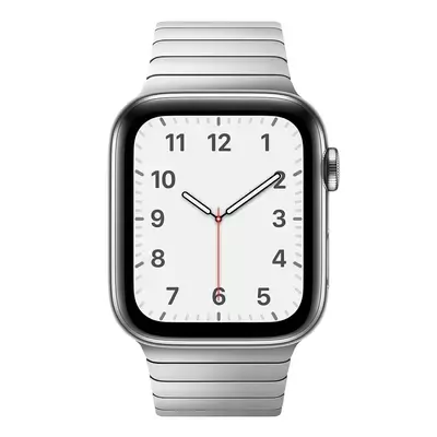 Microsonic Apple Watch Series 4 44mm Kordon Link Bracelet Band Gümüş