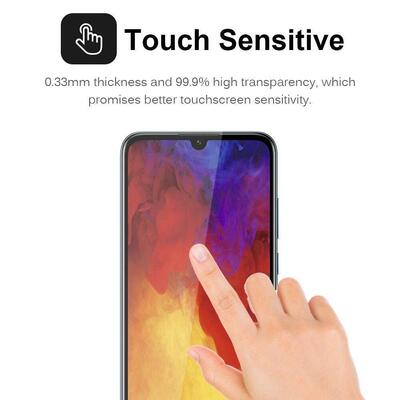 Microsonic Huawei Y7 2019 Invisible Privacy Kavisli Ekran Koruyucu Siyah