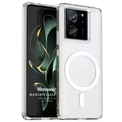 Microsonic Xiaomi Mi 13T Pro Kılıf MagSafe Clear Sararmaz Şeffaf