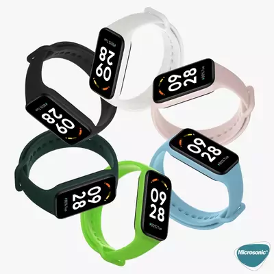 Microsonic Xiaomi Redmi Smart Band 2 Kordon, Silicone Sport Band Yeşil