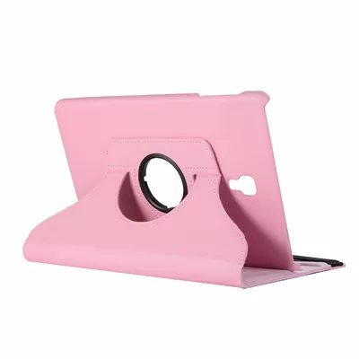 Microsonic Samsung Galaxy Tab A 10.5'' T590 Kılıf 360 Rotating Stand Deri Açık Pembe