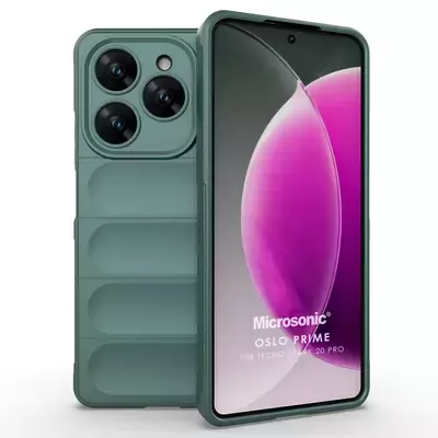 Microsonic TECNO Spark 20 Pro Kılıf Oslo Prime Yeşil