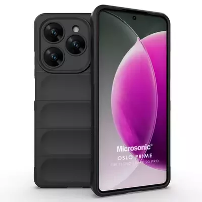 Microsonic TECNO Spark 20 Pro Kılıf Oslo Prime Siyah