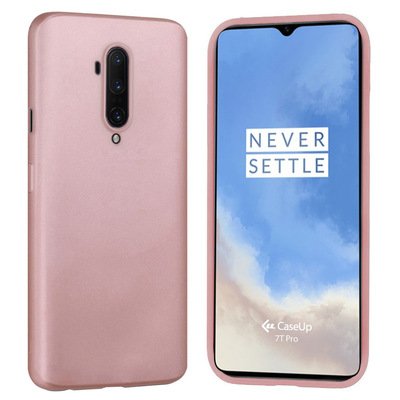 CaseUp OnePlus 7T Pro Kılıf Matte Surface Rose Gold