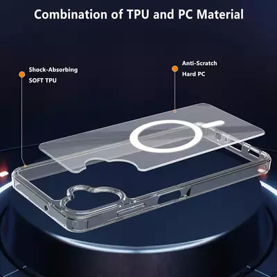 Microsonic Xiaomi Mi 14T Kılıf MagSafe Clear Sararmaz Şeffaf