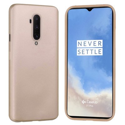 CaseUp OnePlus 7T Pro Kılıf Matte Surface Gold