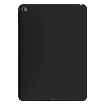 Microsonic Matte Silicone Apple iPad Air 2 (A1566-A1567) Kılıf Siyah