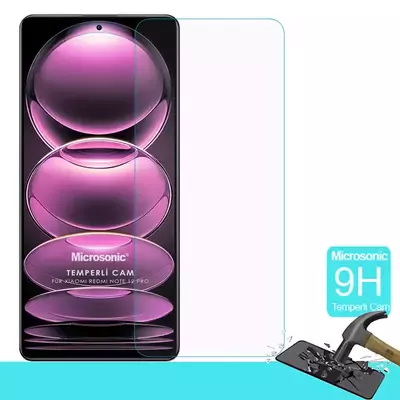 Microsonic Xiaomi Redmi Note 12 Pro Tempered Glass Cam Ekran Koruyucu