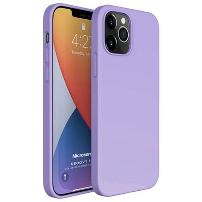 Microsonic Apple iPhone 12 Pro Kılıf Groovy Soft Lila