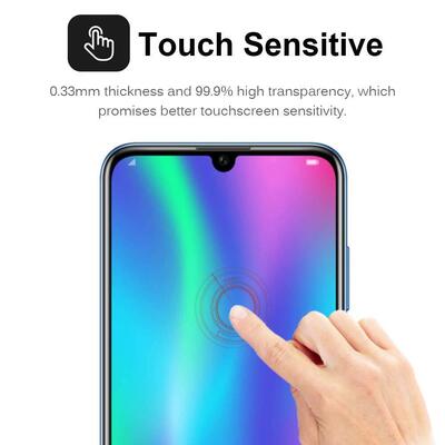 Microsonic Huawei Honor 10 Lite Invisible Privacy Kavisli Ekran Koruyucu Siyah