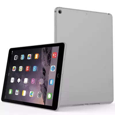 Microsonic Matte Silicone Apple iPad iPad Air (A1474-A1475-A1476) Kılıf Gri