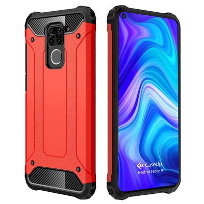 CaseUp Xiaomi Redmi Note 9 Kılıf Tank Kırmızı