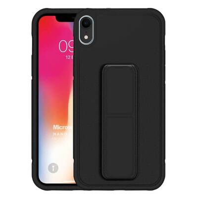 Microsonic Apple iPhone XR Kılıf Hand Strap Siyah