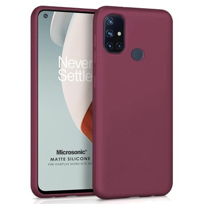 Microsonic OnePlus Nord N10 5G Kılıf Matte Silicone Mor