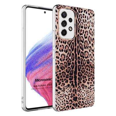 Microsonic Samsung Galaxy A53 5G Natural Feel Desenli Kılıf Leopard