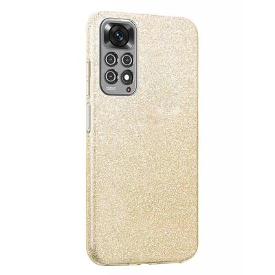 Microsonic Xiaomi Redmi Note 11 Kılıf Sparkle Shiny Gold