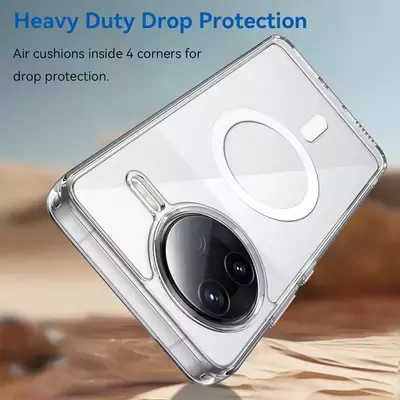 Microsonic Xiaomi Poco F7 Pro Kılıf MagSafe Clear Sararmaz Şeffaf