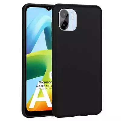 Microsonic Xiaomi Redmi A1 Kılıf Matte Silicone Siyah