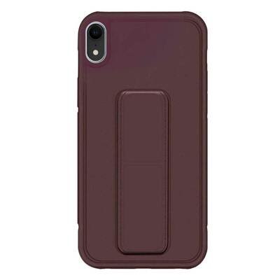 Microsonic Apple iPhone XR Kılıf Hand Strap Mor