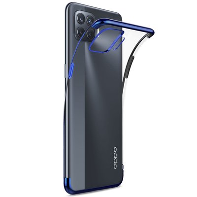 Microsonic Oppo Reno 4 Lite Kılıf Skyfall Transparent Clear Mavi