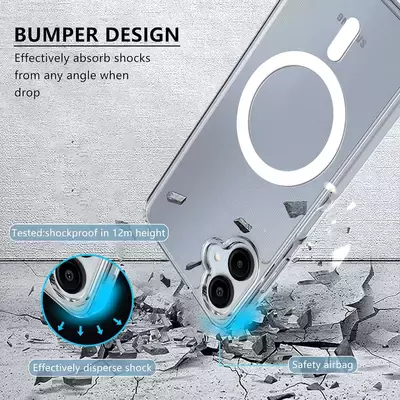 Microsonic Samsung Galaxy A06 Kılıf MagSafe Clear Sararmaz Şeffaf