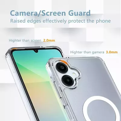 Microsonic Samsung Galaxy A06 Kılıf MagSafe Clear Sararmaz Şeffaf