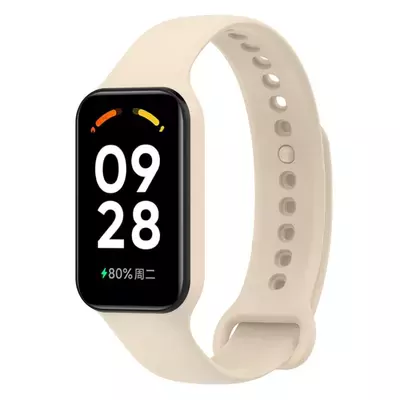 Microsonic Xiaomi Redmi Smart Band 2 Kordon, Silicone Sport Band Bej