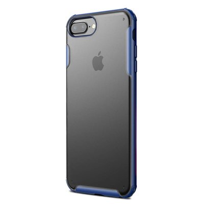 Microsonic Apple iPhone 7 Plus Kılıf Frosted Frame Lacivert