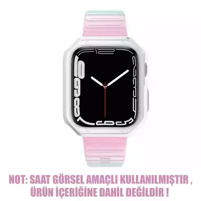 Microsonic Apple Watch Ultra Kordon Fullbody Quadra Resist Pembe Mavi