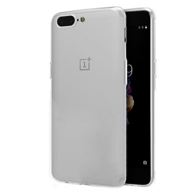 Microsonic OnePlus 5 Kılıf Transparent Soft Beyaz