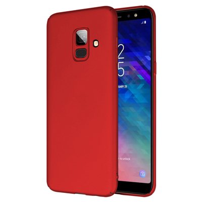 Microsonic Samsung Galaxy A6 2018 Kılıf Premium Slim Kırmızı