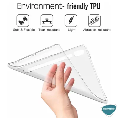 Microsonic Samsung Galaxy Tab S9 X710 Kılıf Transparent Soft Şeffaf