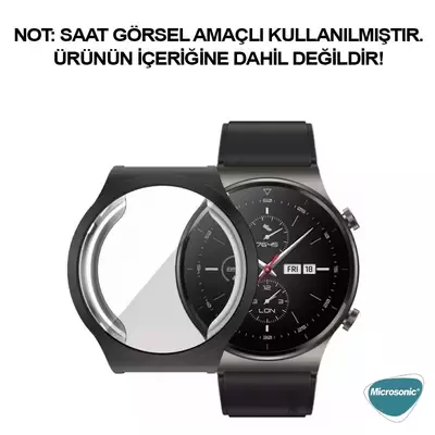 Microsonic Huawei Watch GT2 Pro Kılıf Matte Premium Slim WatchBand Siyah