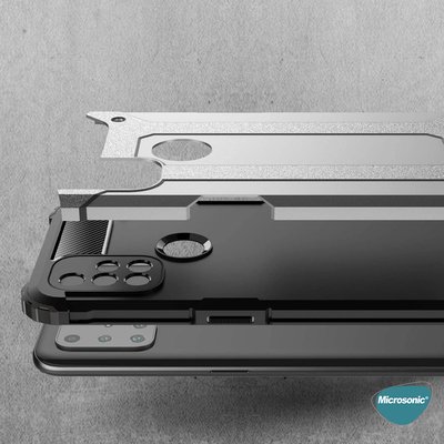 Microsonic OnePlus Nord N10 5G Kılıf Rugged Armor Kırmızı