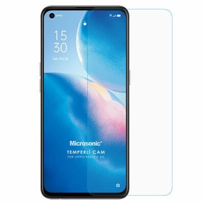 Microsonic Oppo Reno 5 5G Temperli Cam Ekran Koruyucu