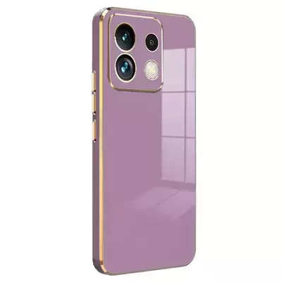 Microsonic Xiaomi Poco M6 Pro 4G Kılıf Olive Plated Lila