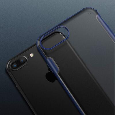 Microsonic Apple iPhone 7 Plus Kılıf Frosted Frame Siyah